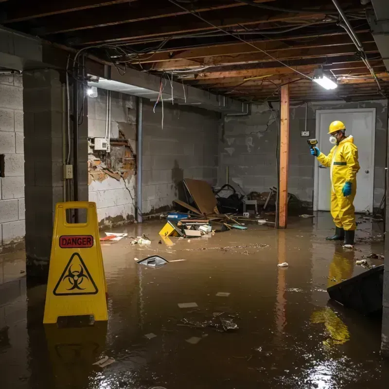 Flooded Basement Electrical Hazard in Kenova, WV Property